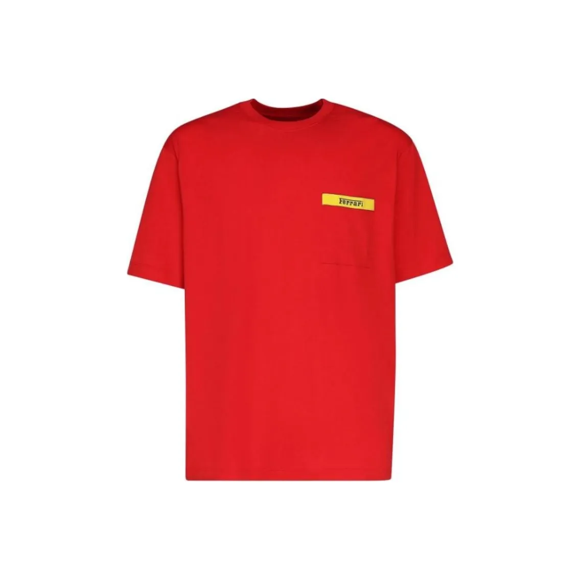 Ferrari Logo print Crew neck T shirt