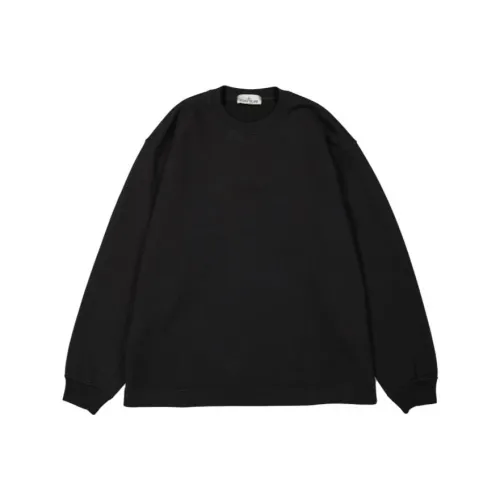 STONE ISLAND Черный Мужские Свитшоты