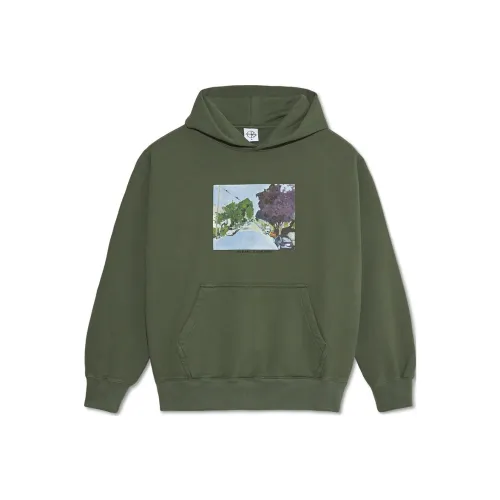 POLAR SKATE CO Серо-зеленый Унисекс Свитшоты