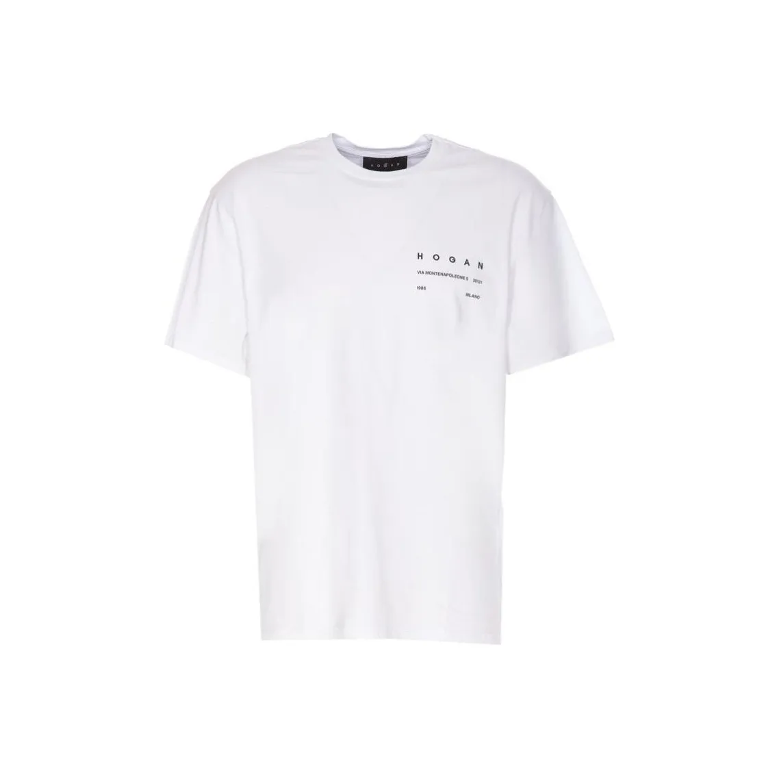 HOGAN Logo Printed Crewneck T Shirt