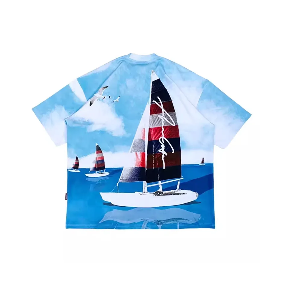 ACUSA JEANS T Shirt Men's Jade Sea Blue Sky