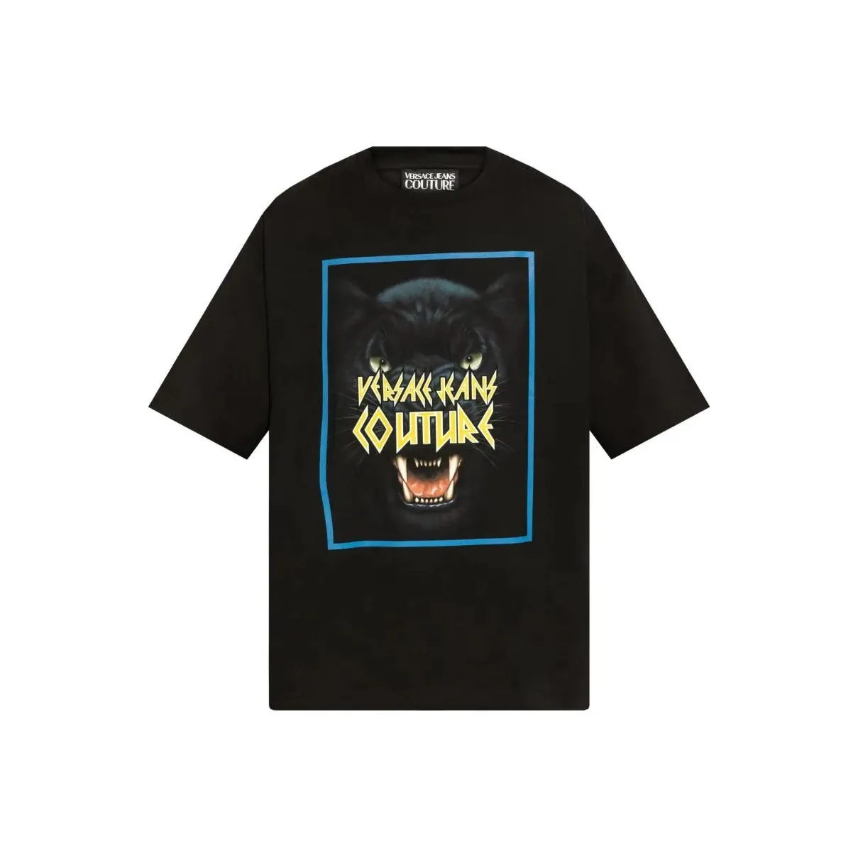 VERSACE JEANS COUTURE SS25 T-Shirt Мужской Черный