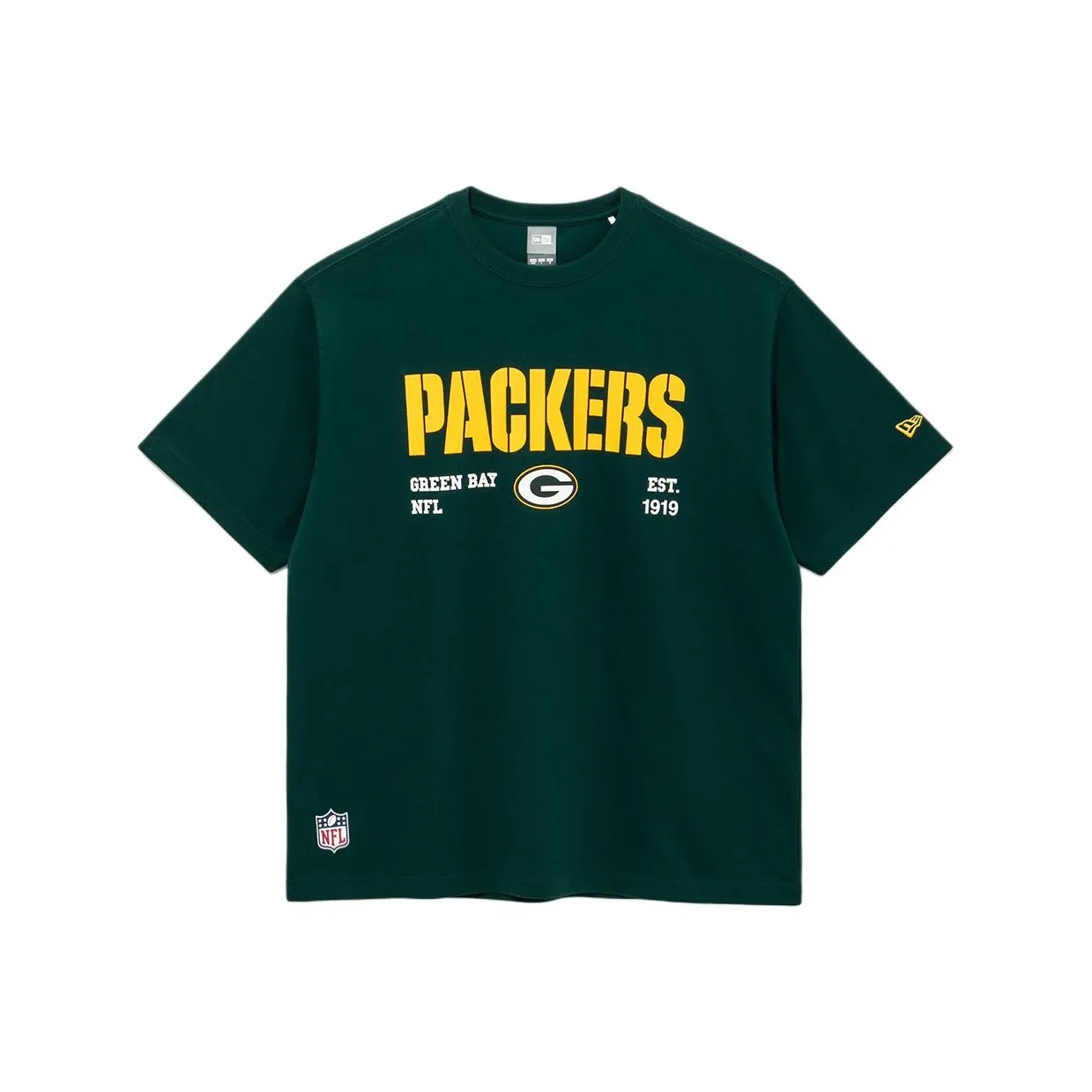 New Era SS25 T-Shirt Korean Style Unisex Green Новая Эра SS25 T-Shirt Корейский стиль Унисекс Зеленый