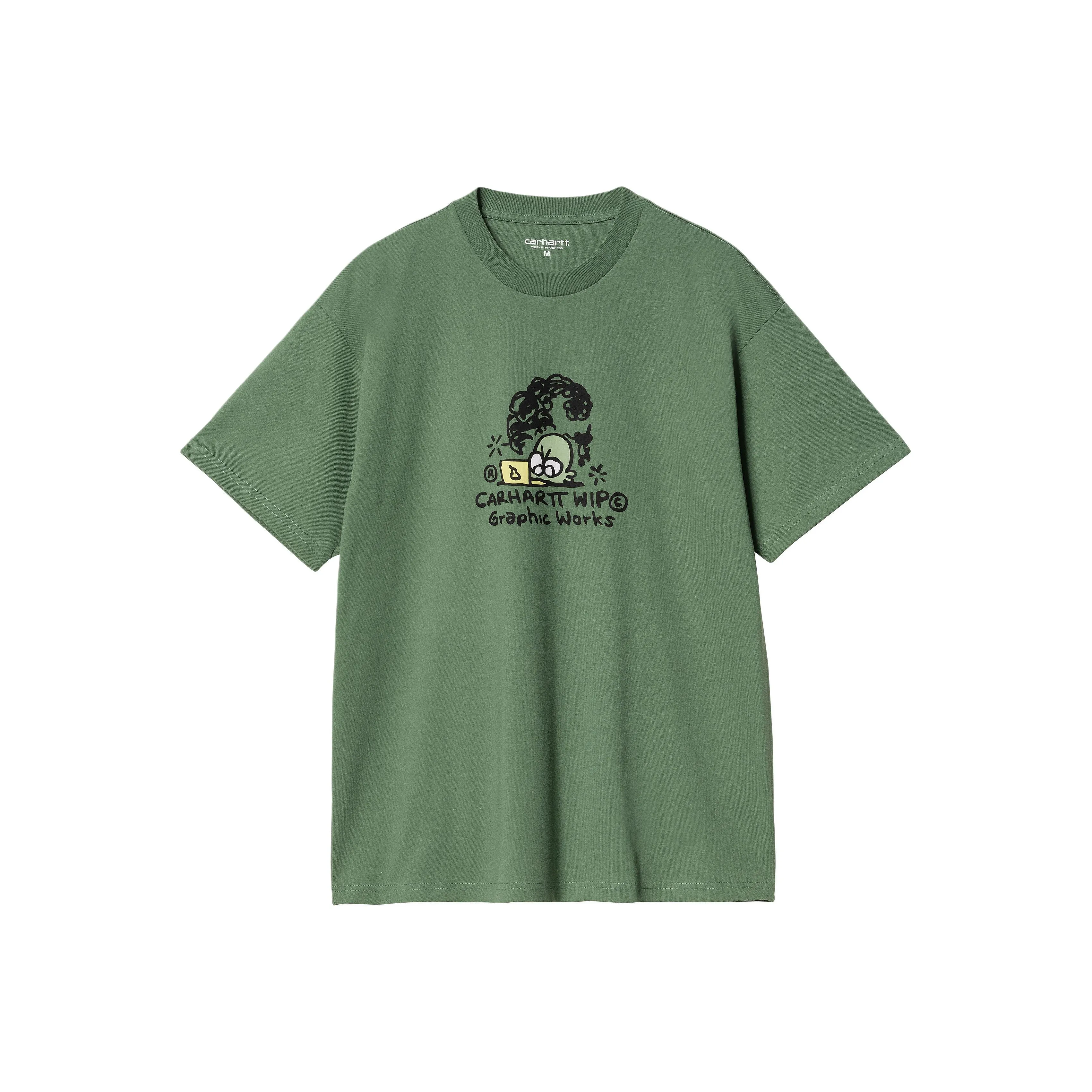 Carhartt WIP FW24 S/S Graphic Works T Shirt T Shirt Unisex Duck Green