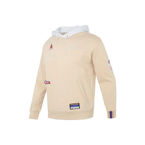PUMA Team Badge Early Spring Series Хаки Мужские Толстовки