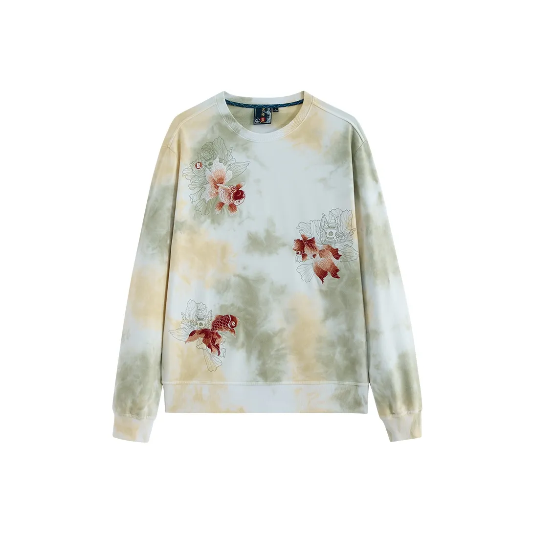 ONIARAI Tie Dye Цвет Мужские Толстовки