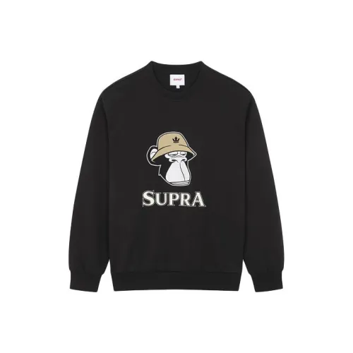 SUPRA Черный Унисекс Свитшоты