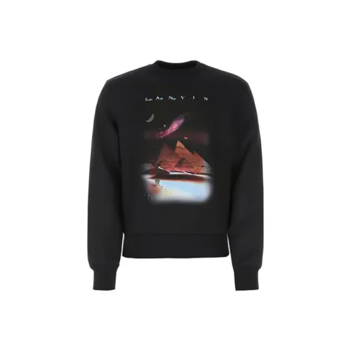 Lanvin Черный Мужские Свитшоты
