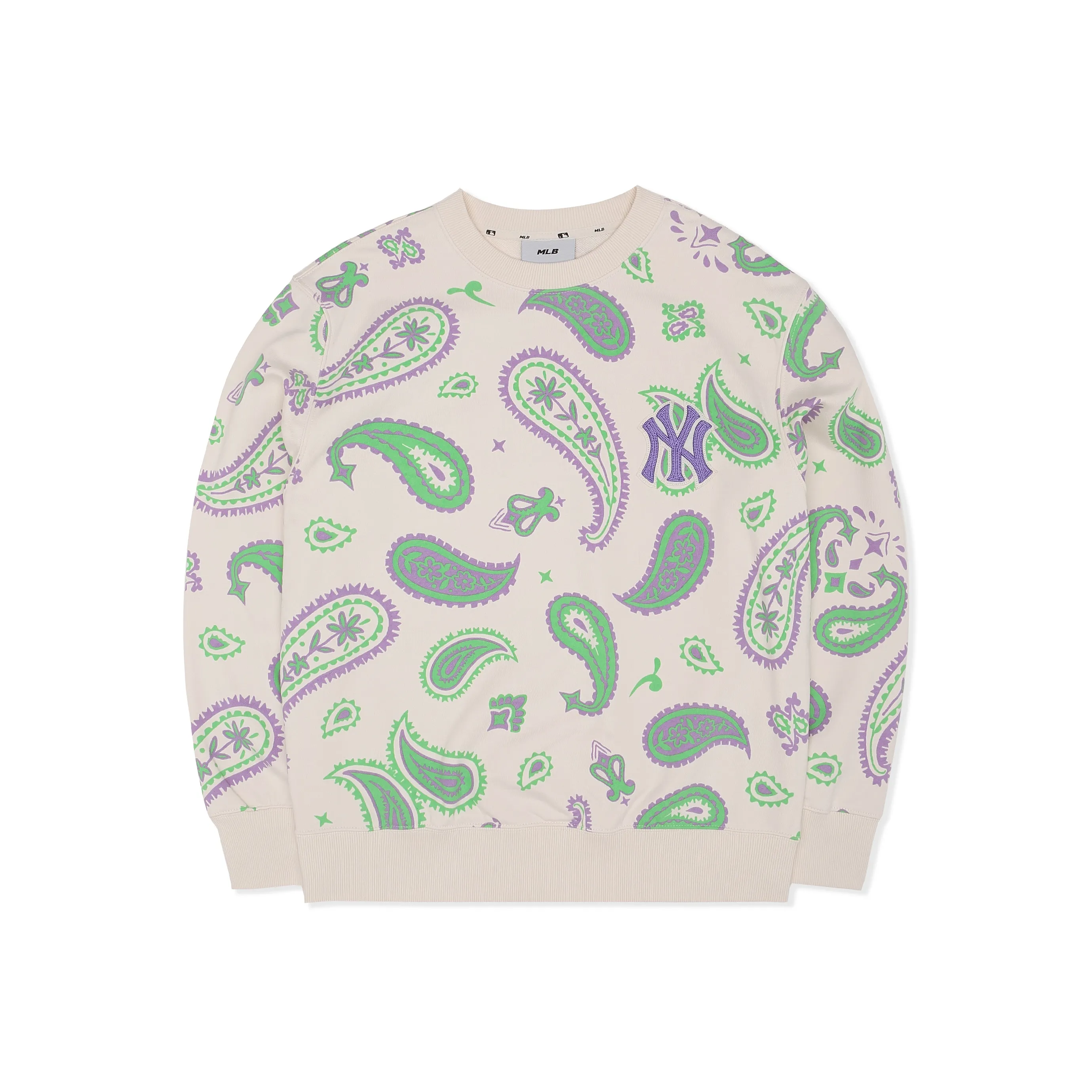 MLB Cashew Flower Sweatshirts Unisex Cream
