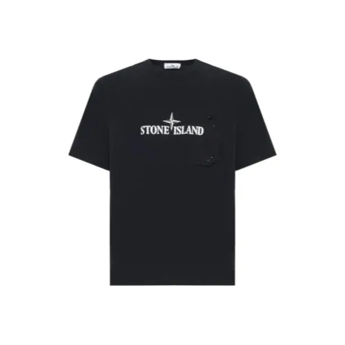 STONE ISLAND Черная Мужская Рубашка