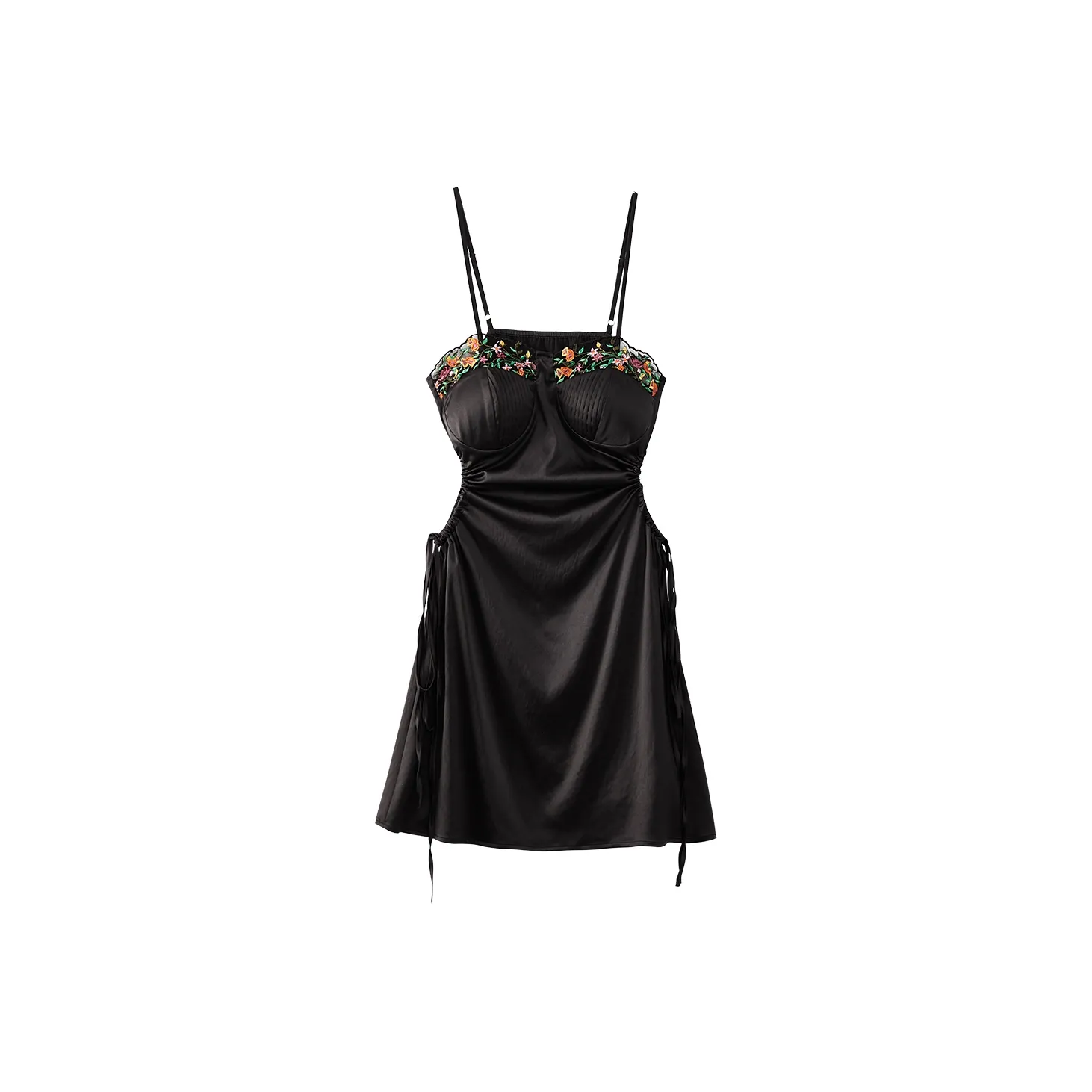 Лэйс Чили Ночная сорочка Женская Черная