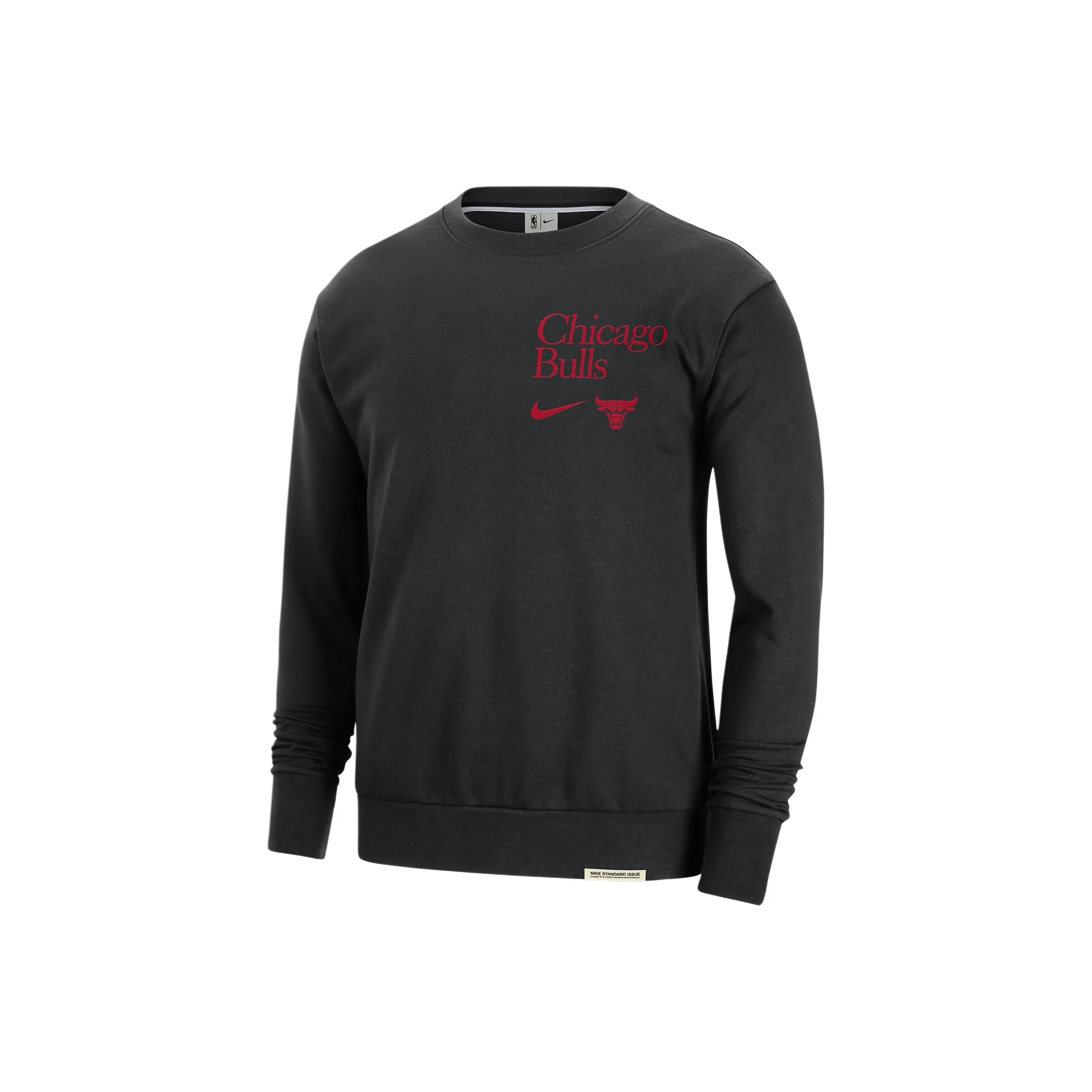 Nike Chicago Bulls Standard Issue Men's Nike Dri FIT Nba Crew Neck Sweatshirt