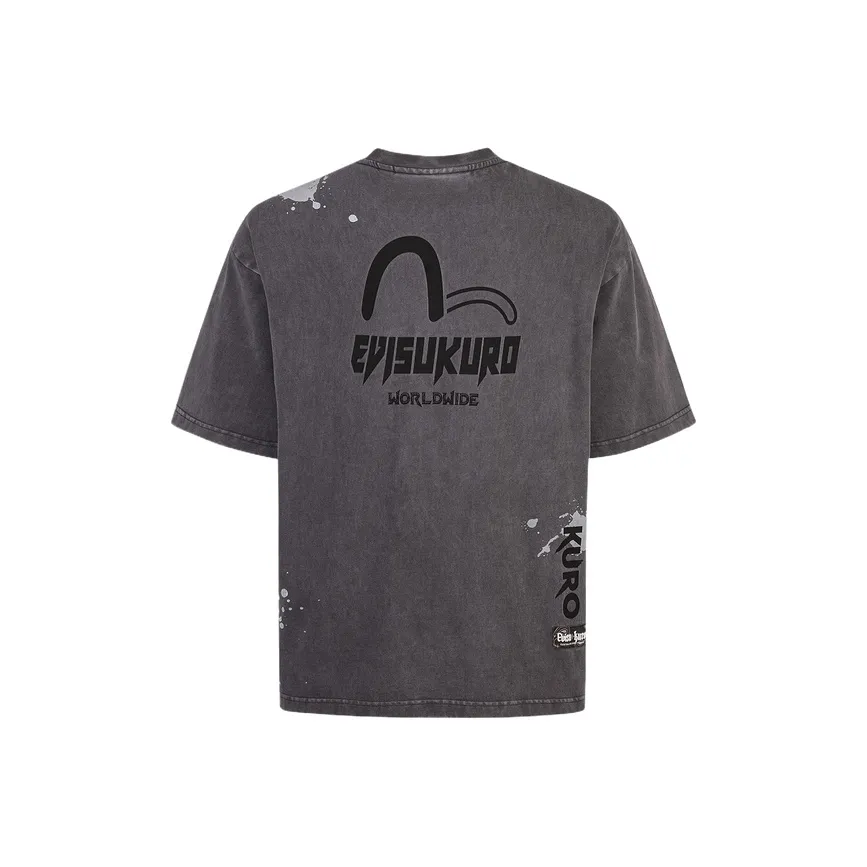 EVISU T Shirt Men's Charcoal Gray