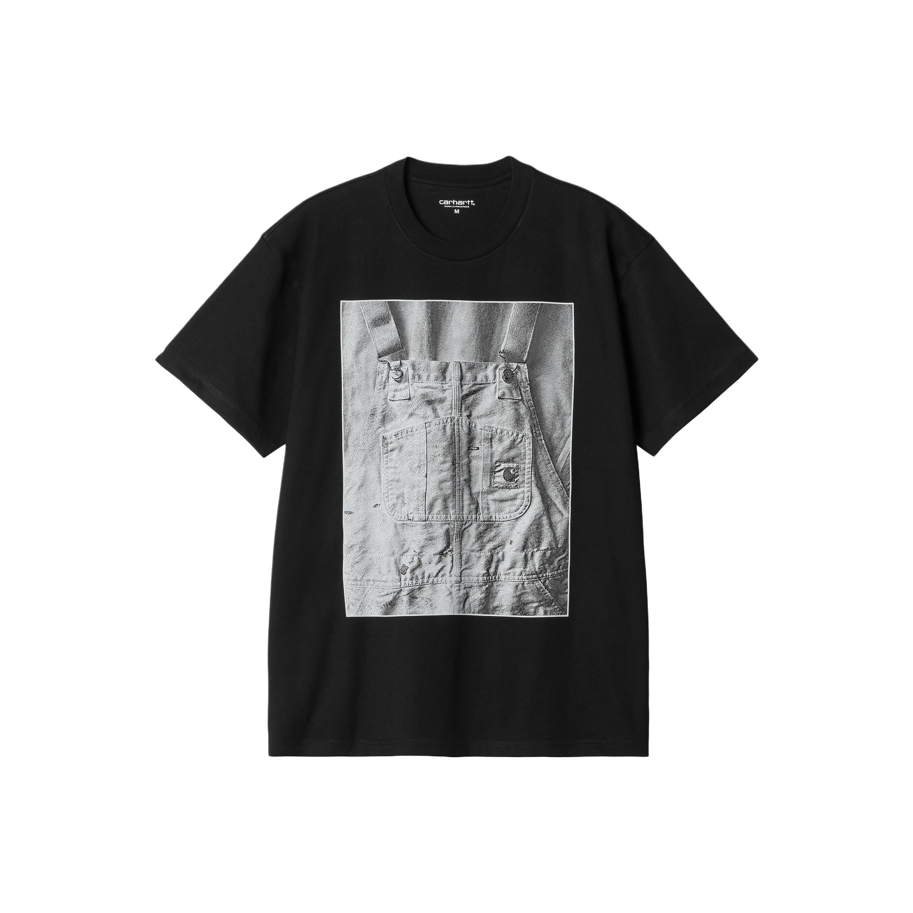 Carhartt WIP FW24 S S Нагрудник Общий T Рубашка T Рубашка Мужская Черная