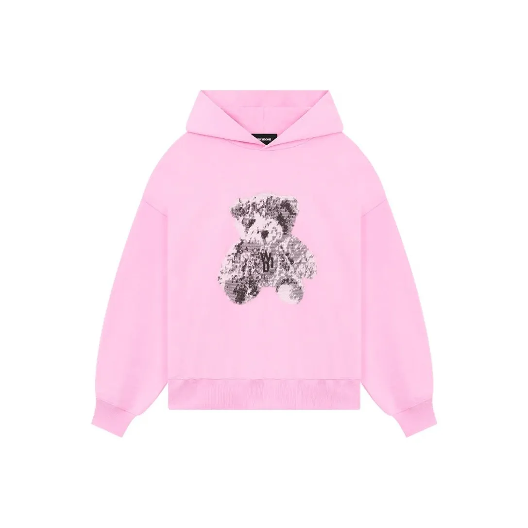 WE11DONE Teddy Bear print Cotton Hoodie