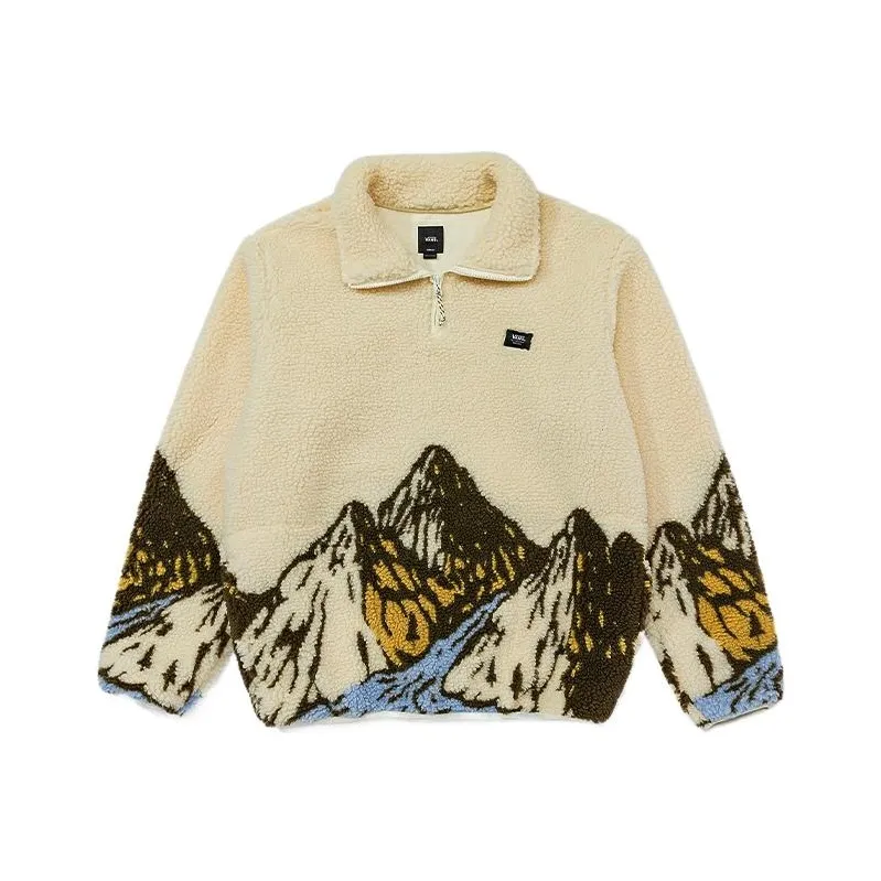 Vans FW22 Mountain Quarter Zip Teddy Pullover Sweatshirt