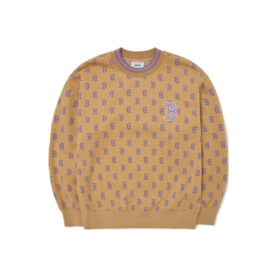 MLB Boston Red Sox Sweatshirts Unisex Camel