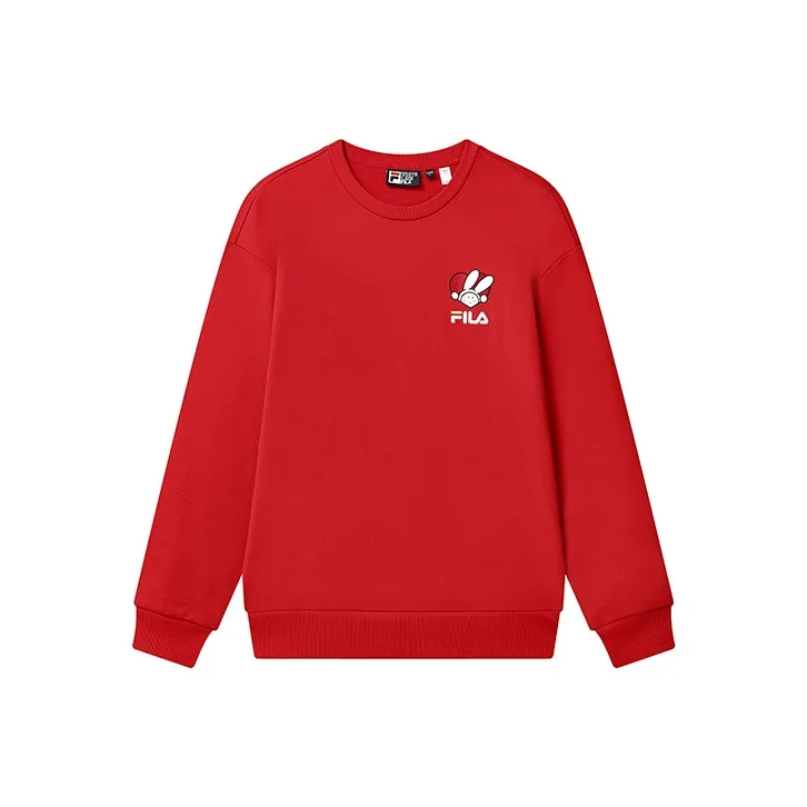 FILA CNY X Buer Rabbit Sweatshirts Unisex Red