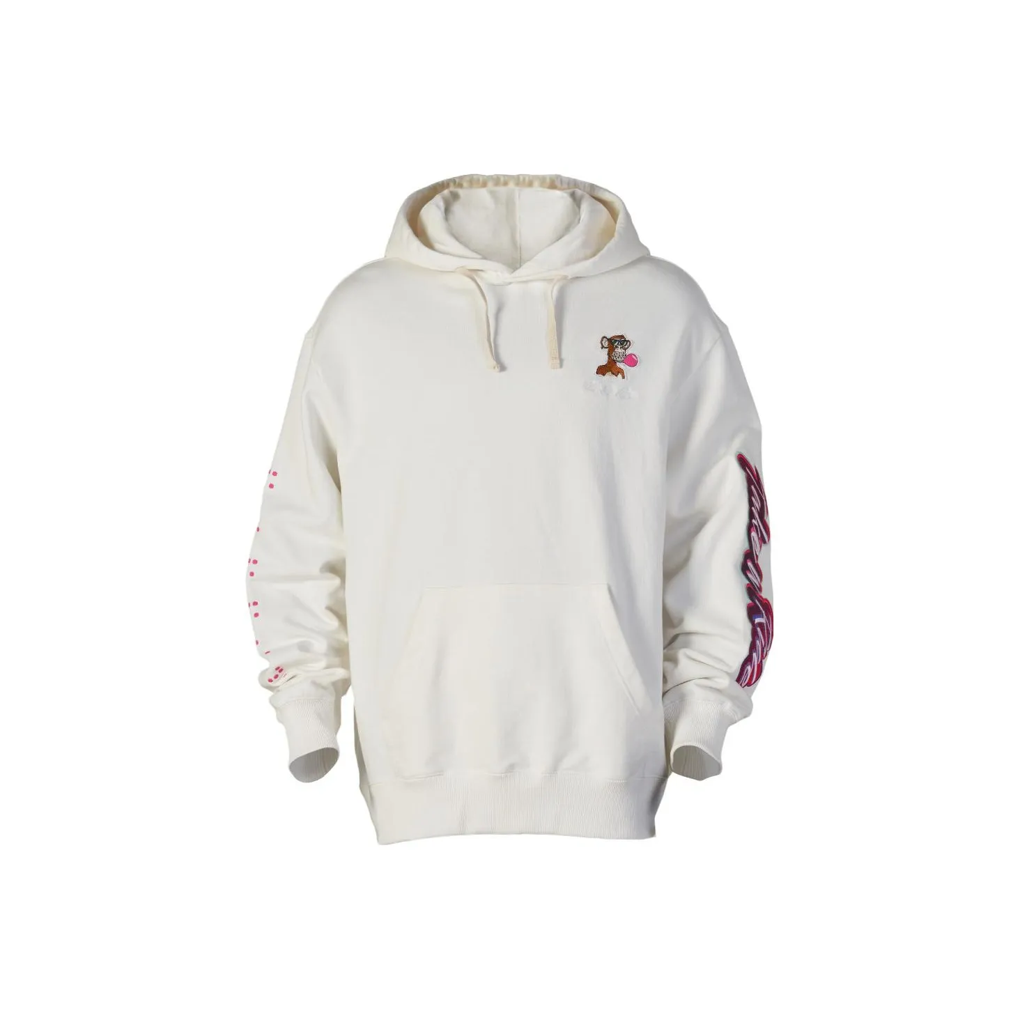 XVESSEL Принт Толстовка, Белый Унисекс Свитшоты