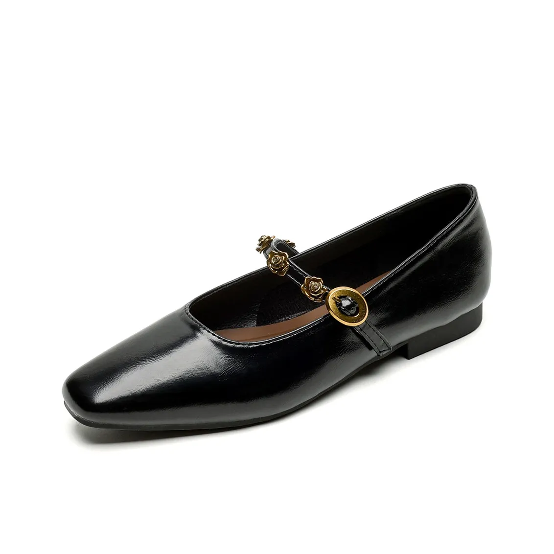 QITUMAUL Плоская подошва Туфли Мэри Джейн Женские