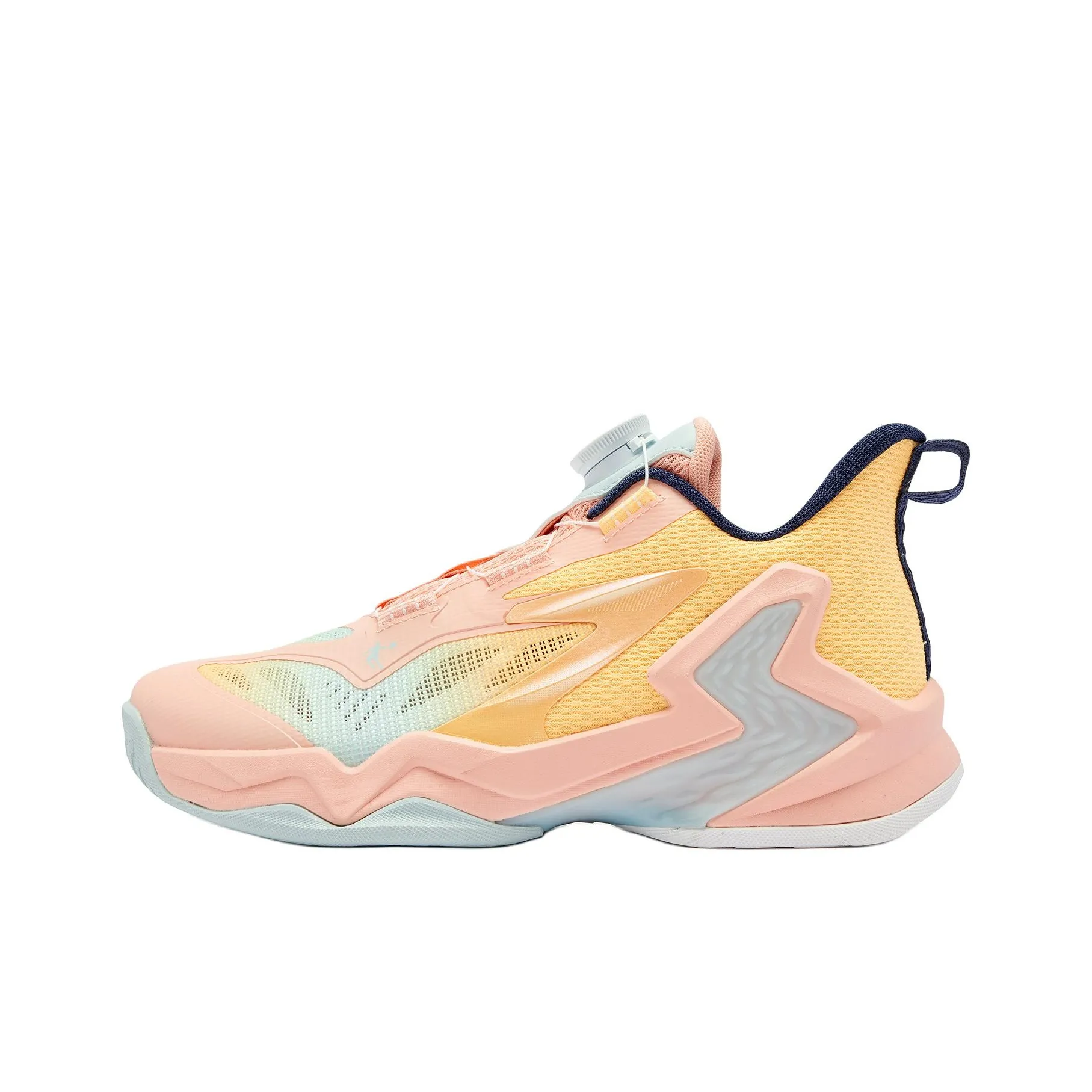 QIAODAN Slip-resistant Abrasion-resistant Low Top Детские баскетбольные кроссовки Hot Pink Jelly Orange Подростки