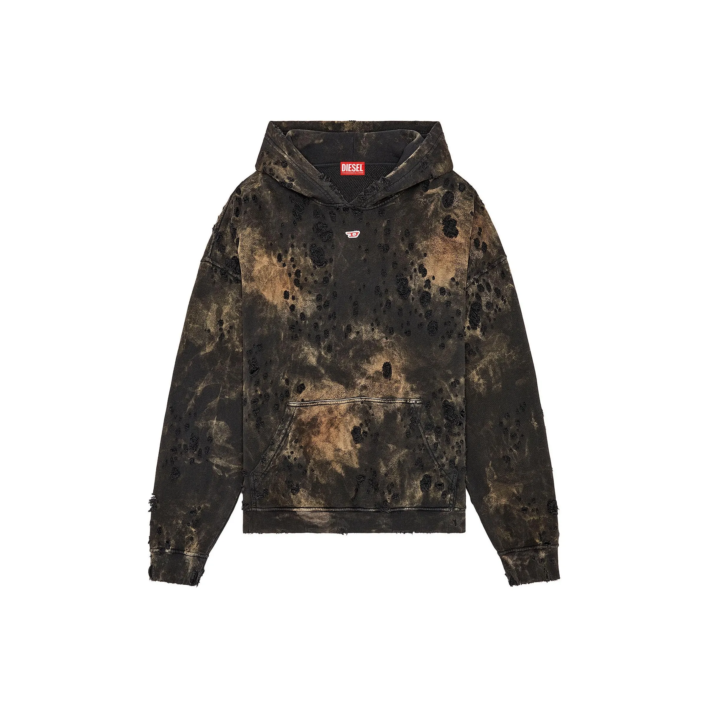 DIESEL Толстовка Мужская Коричневая Черная