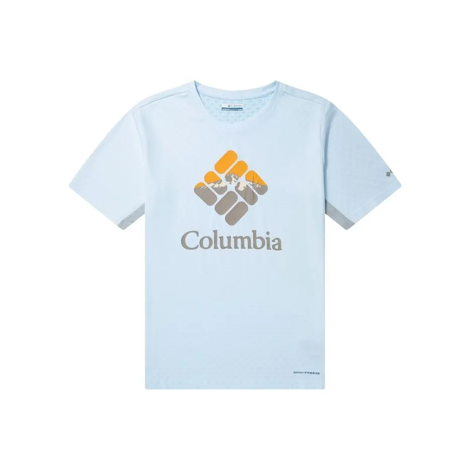 Columbia T Shirt Men's Light Blue