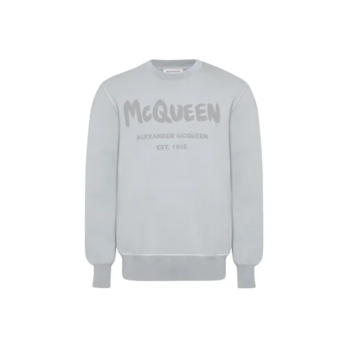 Alexander McQueen Голубино-серый Мужские Свитшоты