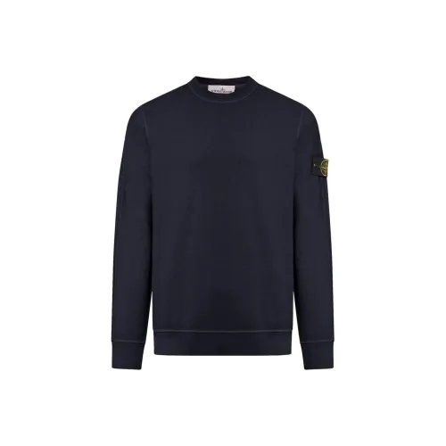 STONE ISLAND Морской синий Мужские Свитшоты