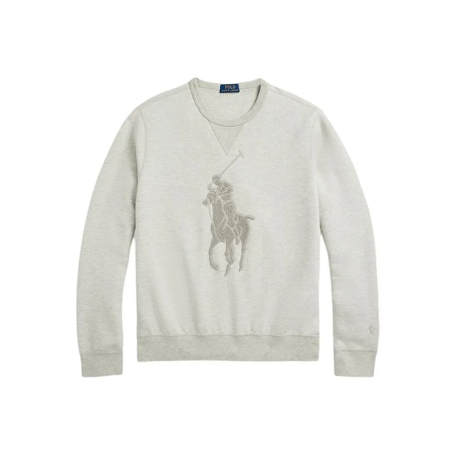Polo Ralph Lauren SS24 Свитшот Мужской Светлый Фотиния Серый