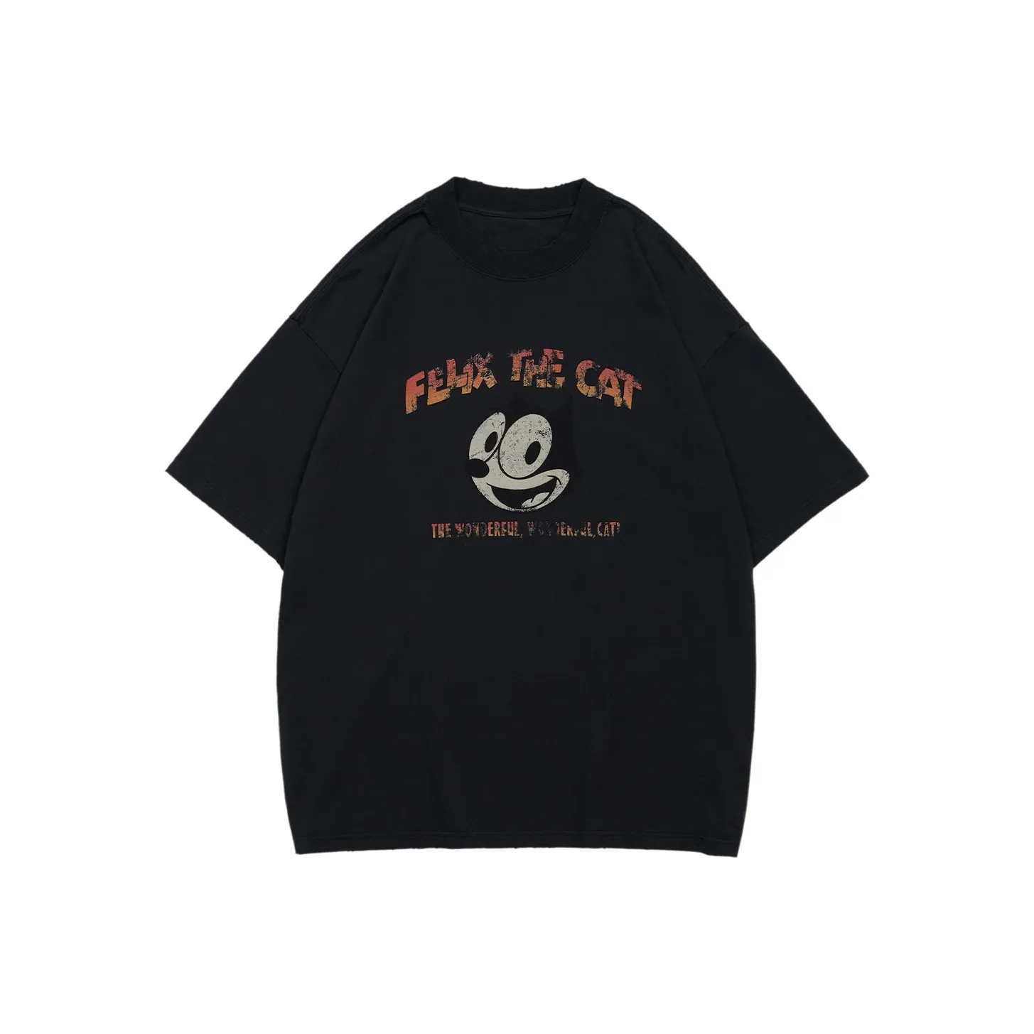 XVESSEL FELIX Кошка Co Branded Series Черный Унисекс T-рубашки