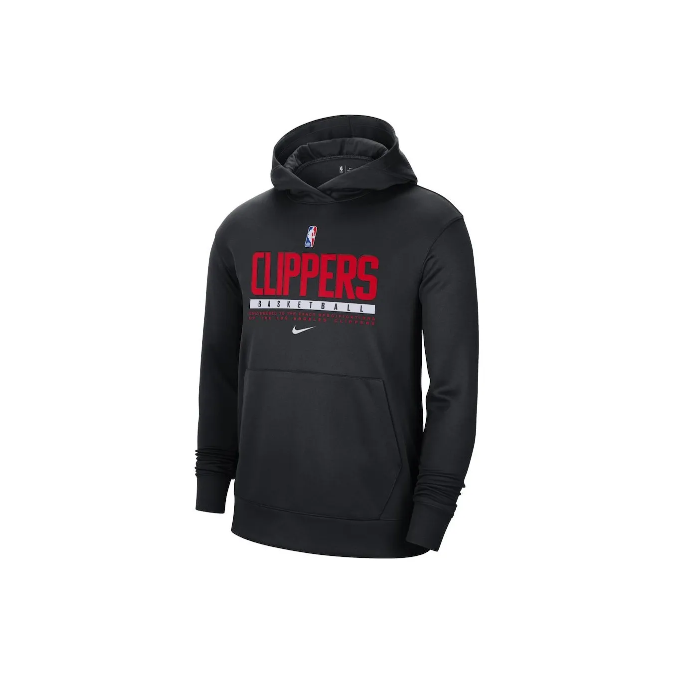 Nike Spotlight On Court Practice Performance Sweatshirt Los Angeles Clippers Unisex Black