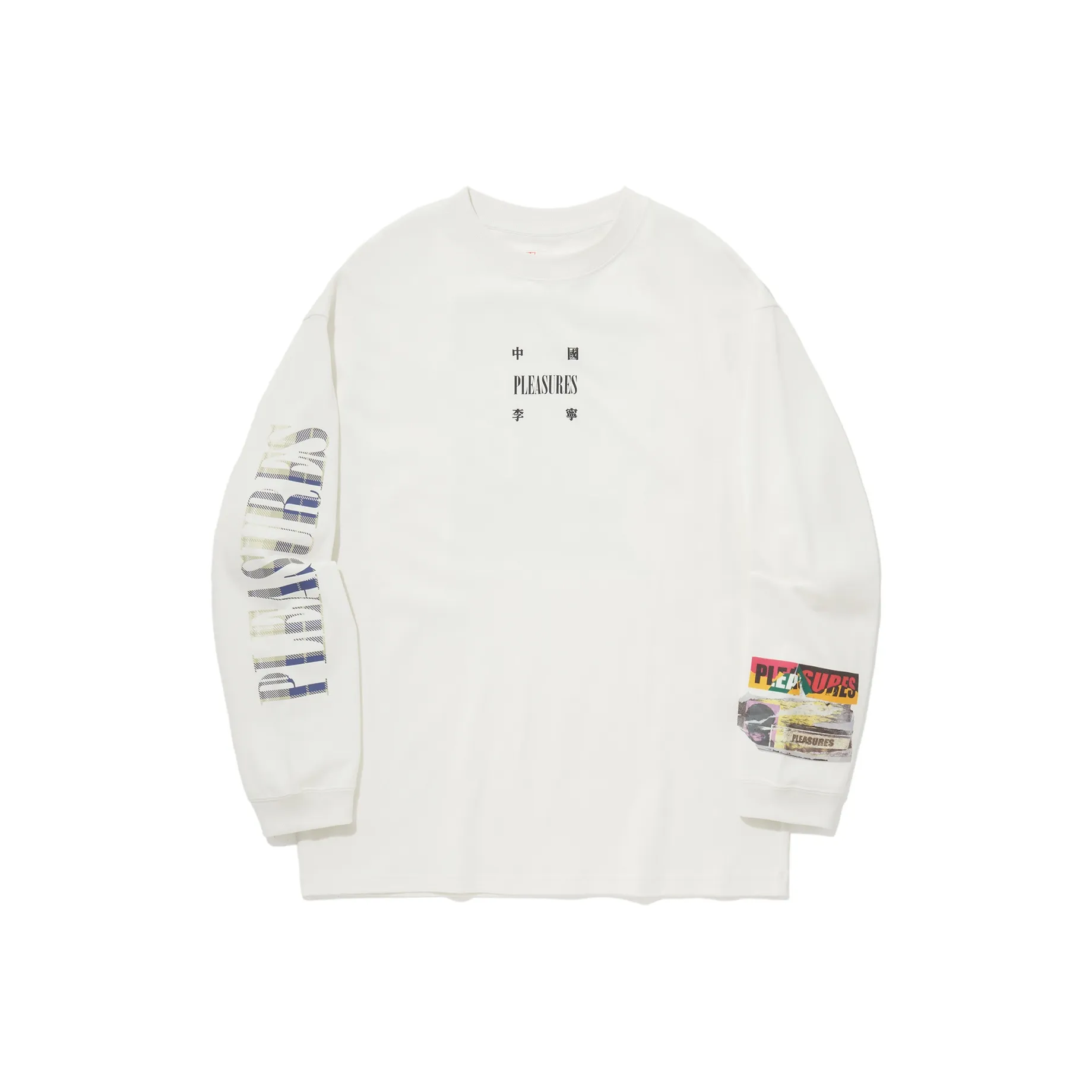 LiNing x PLEASURES T Shirt Unisex Champagne White