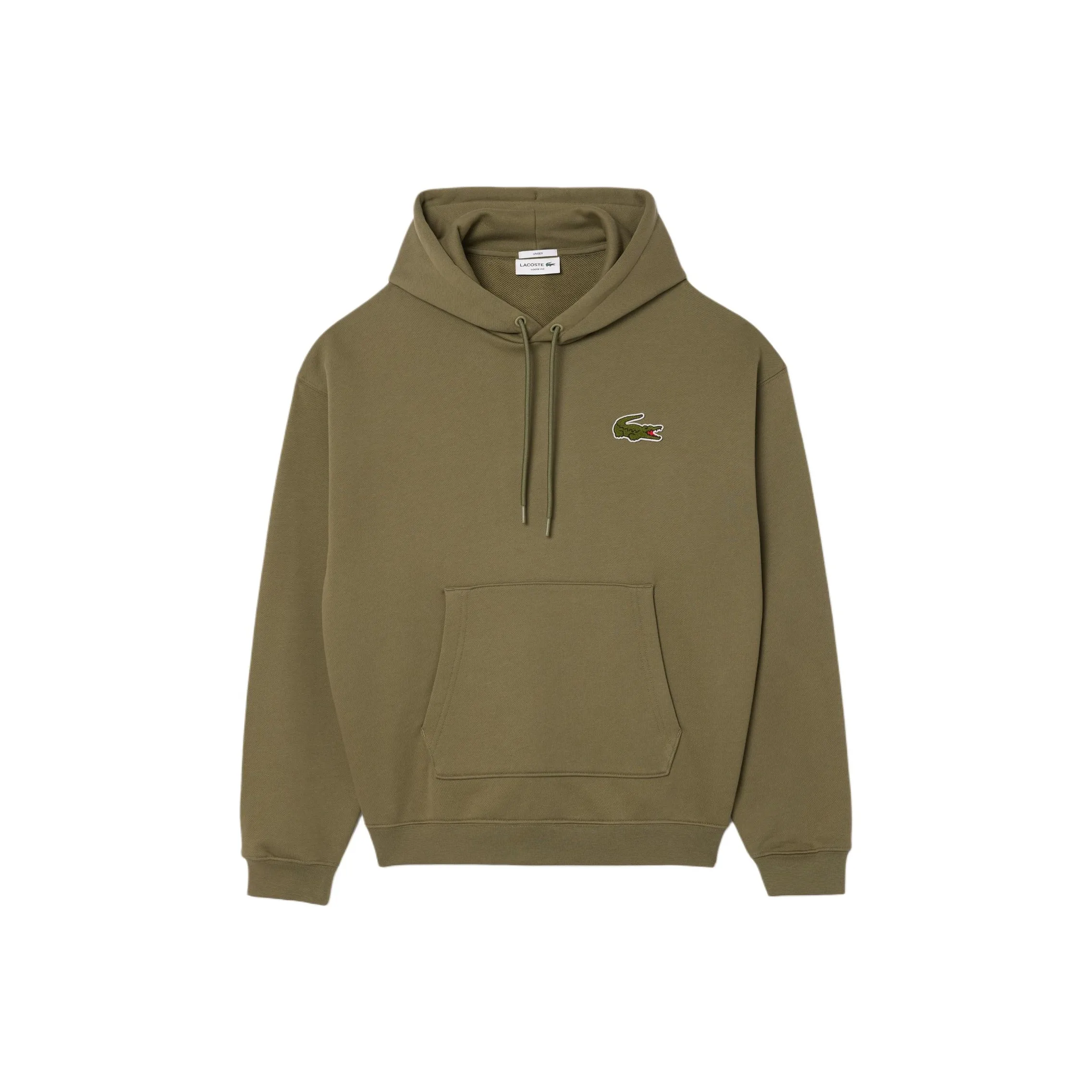 LACOSTE Logo Patch Drawstring Hoodie