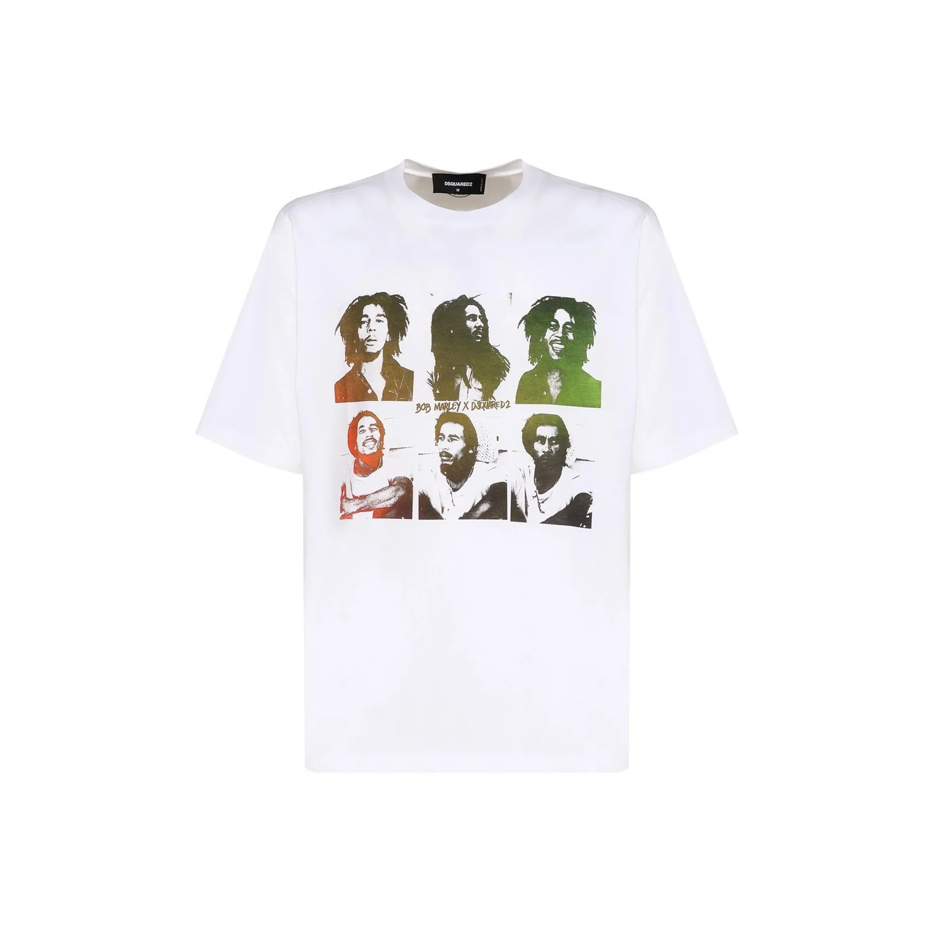 DSQUARED 2 Bob Marley Printed Crewneck T Shirt