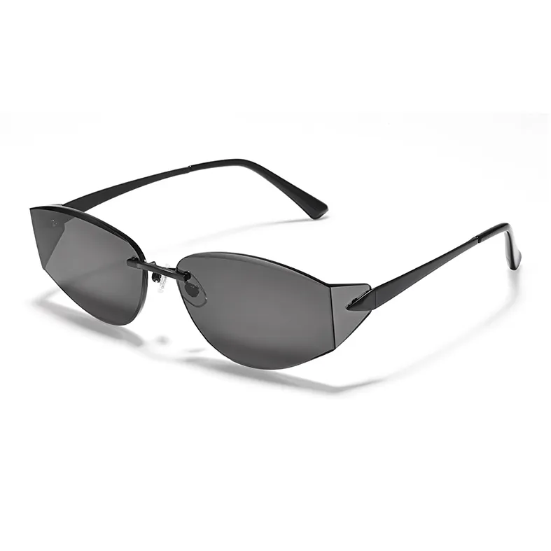 Sagawa Металл Кошачий глаз Солнцезащитные очки Унисекс