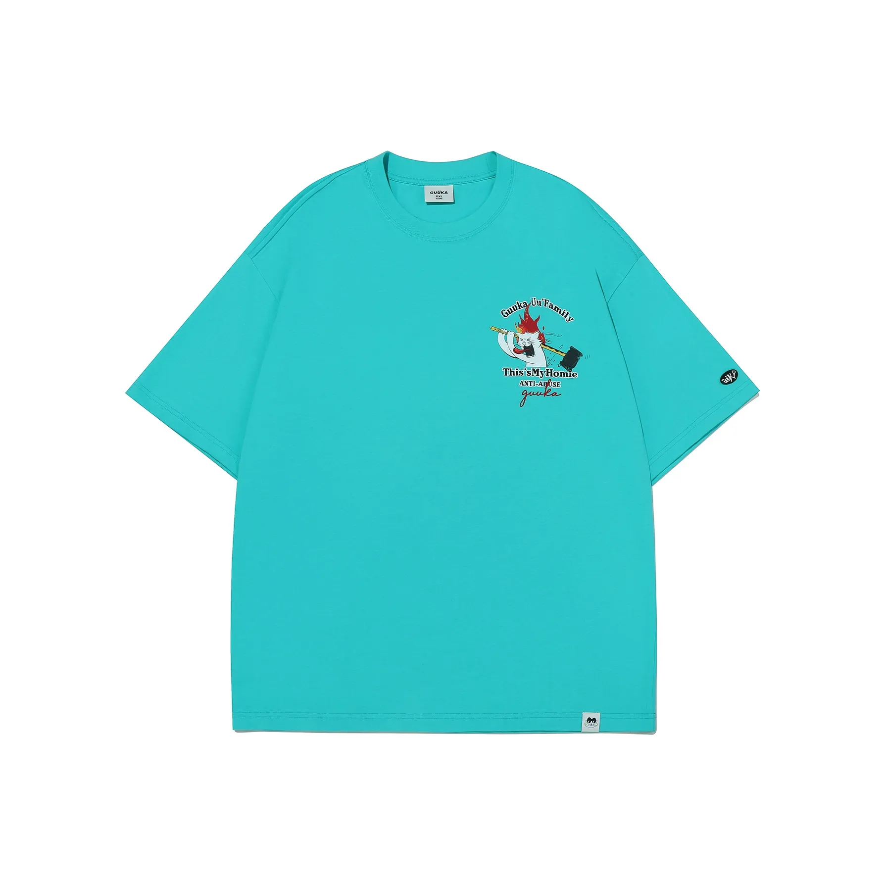 Guuka Короткий рукав T-рубашки Мужской Светло-зеленый