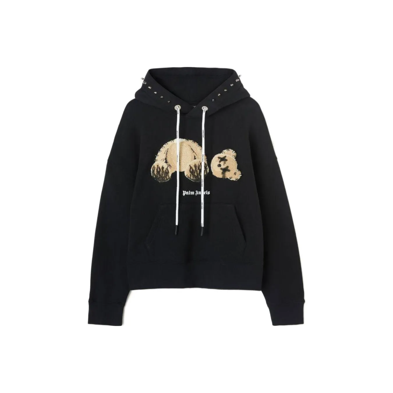 PALM ANGELS PA Punk Bear Hoodie Black/Brown