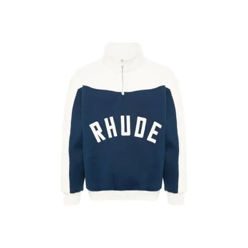Rhude Морской синий Мужские Толстовки