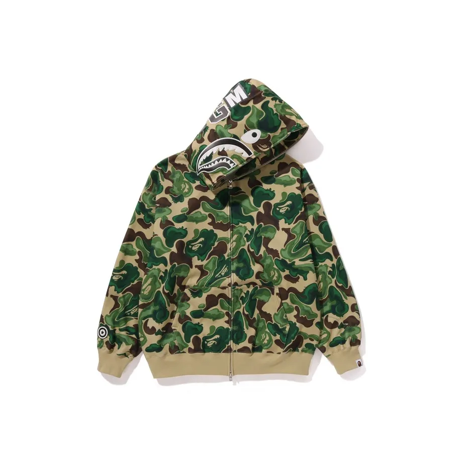 Weekday Tracy Robe t-shirt double épaisseur avec inscription Noir® FW23 Art Camo Shark Zip front Hoodie