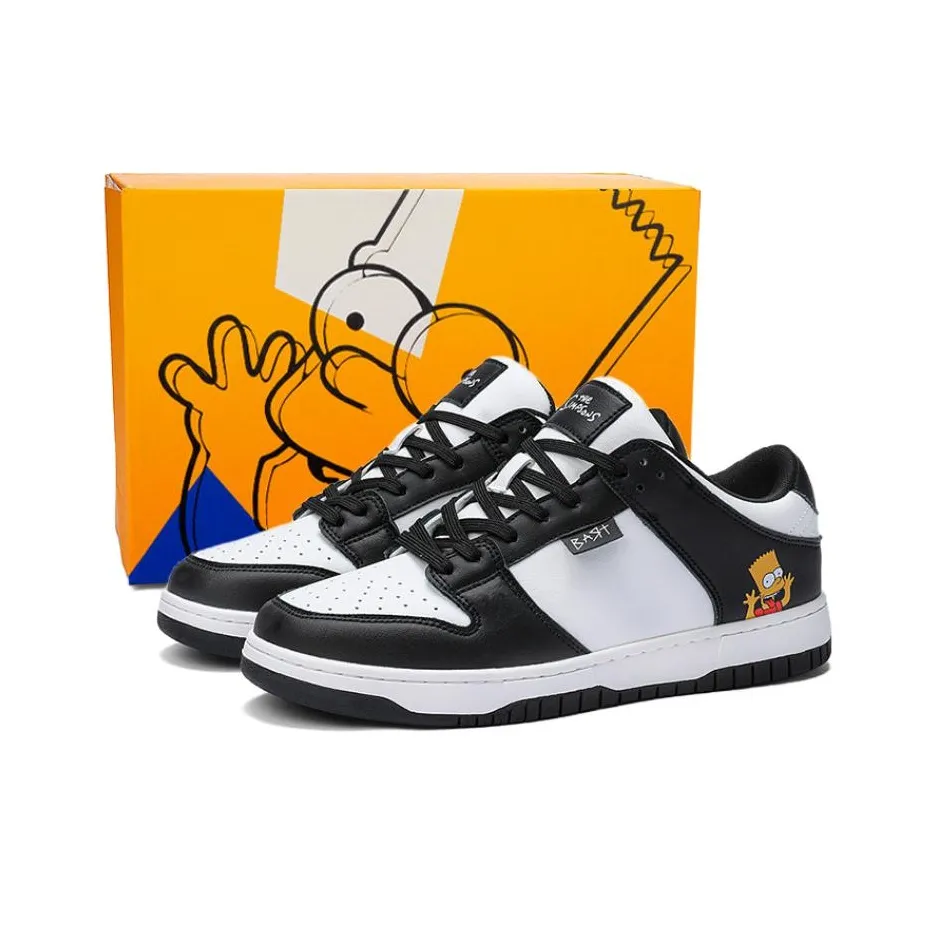 The Simpsons Low Top Skateboard Shoes Unisex