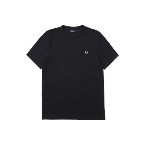 FRED PERRY Темно-синие Мужские Рубашки