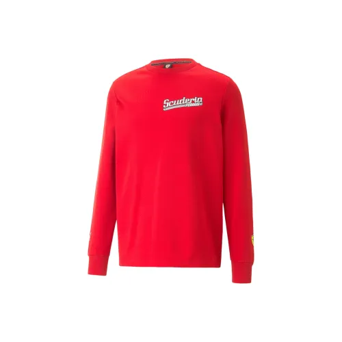 PUMA Scuderia Ferrari Race Красный Мужские Свитшоты