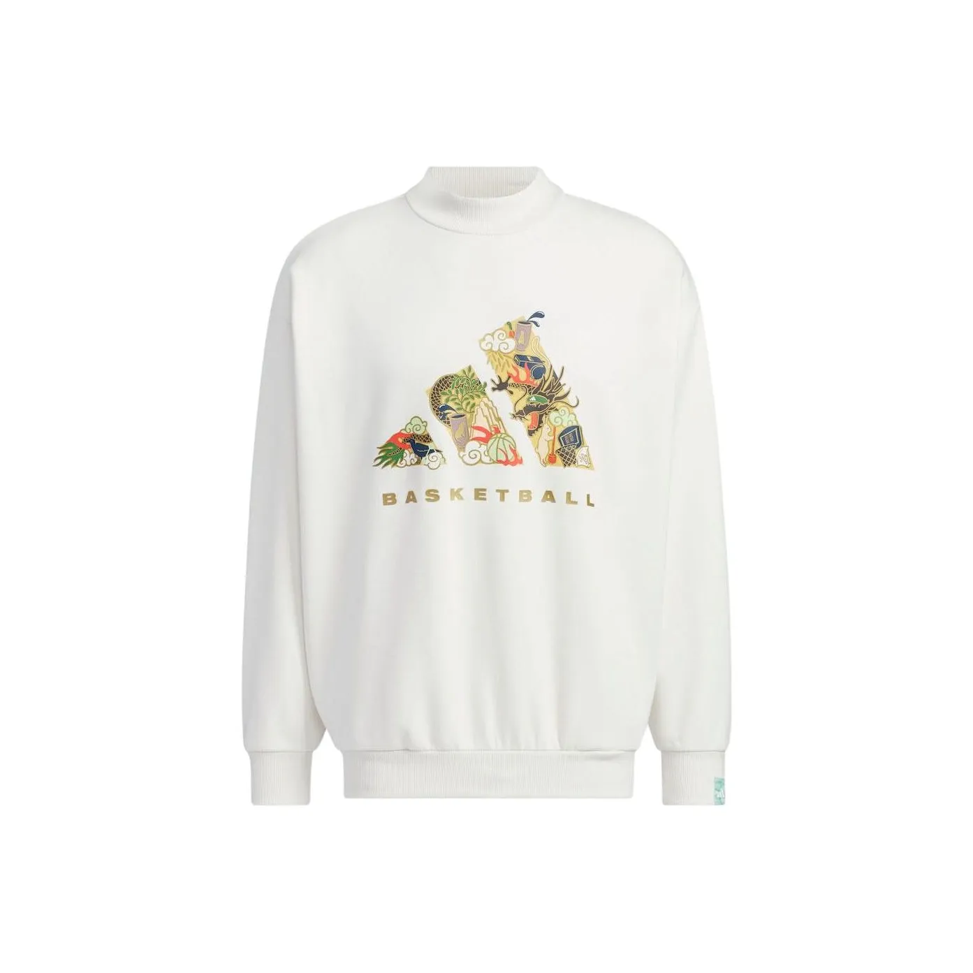Adidas Originals FW23 Год дракона CNY Collection Свитшот Унисекс Белый
