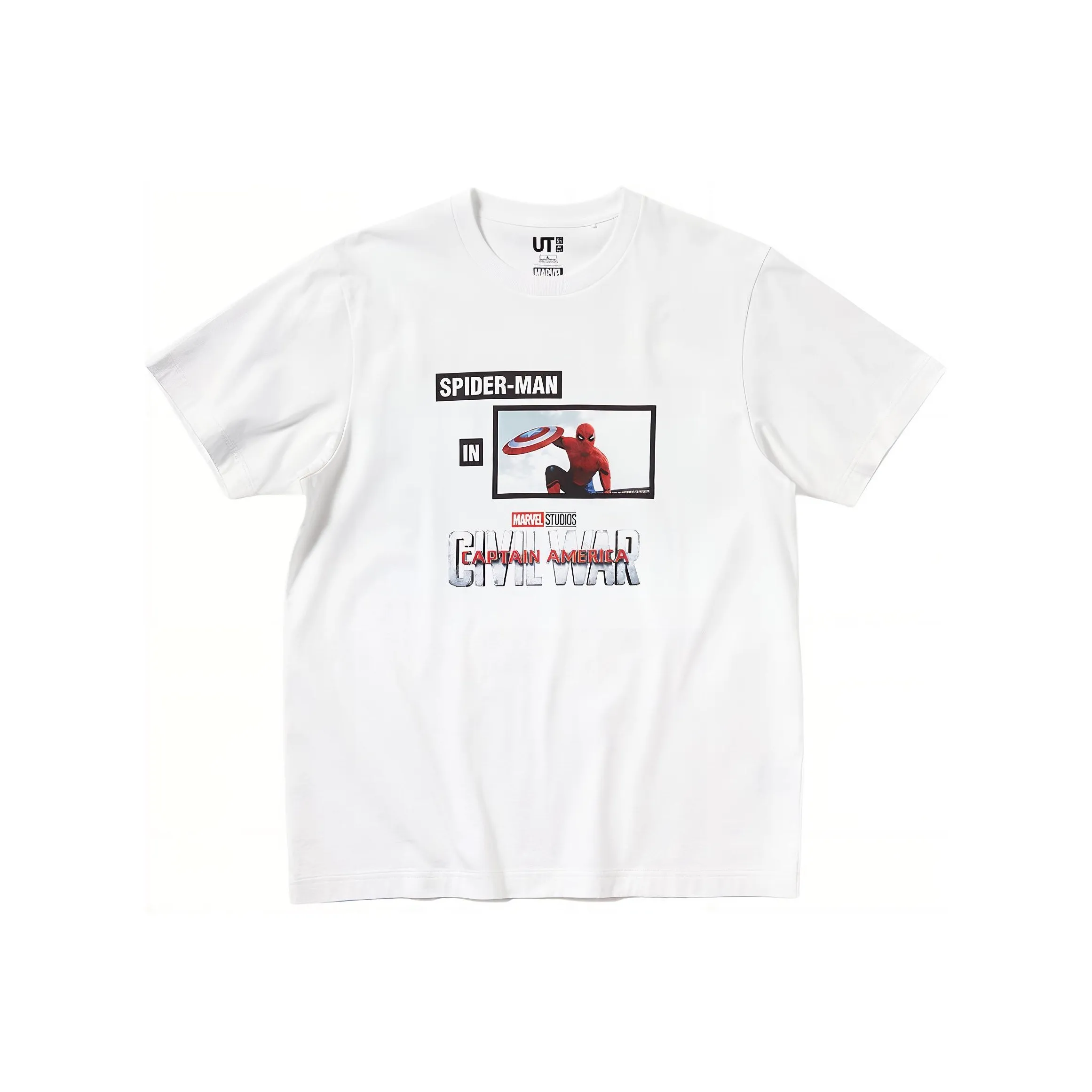 UNIQLO UNIQLO X Marvel Co Брендированная Серия T Рубашка Унисекс Белый