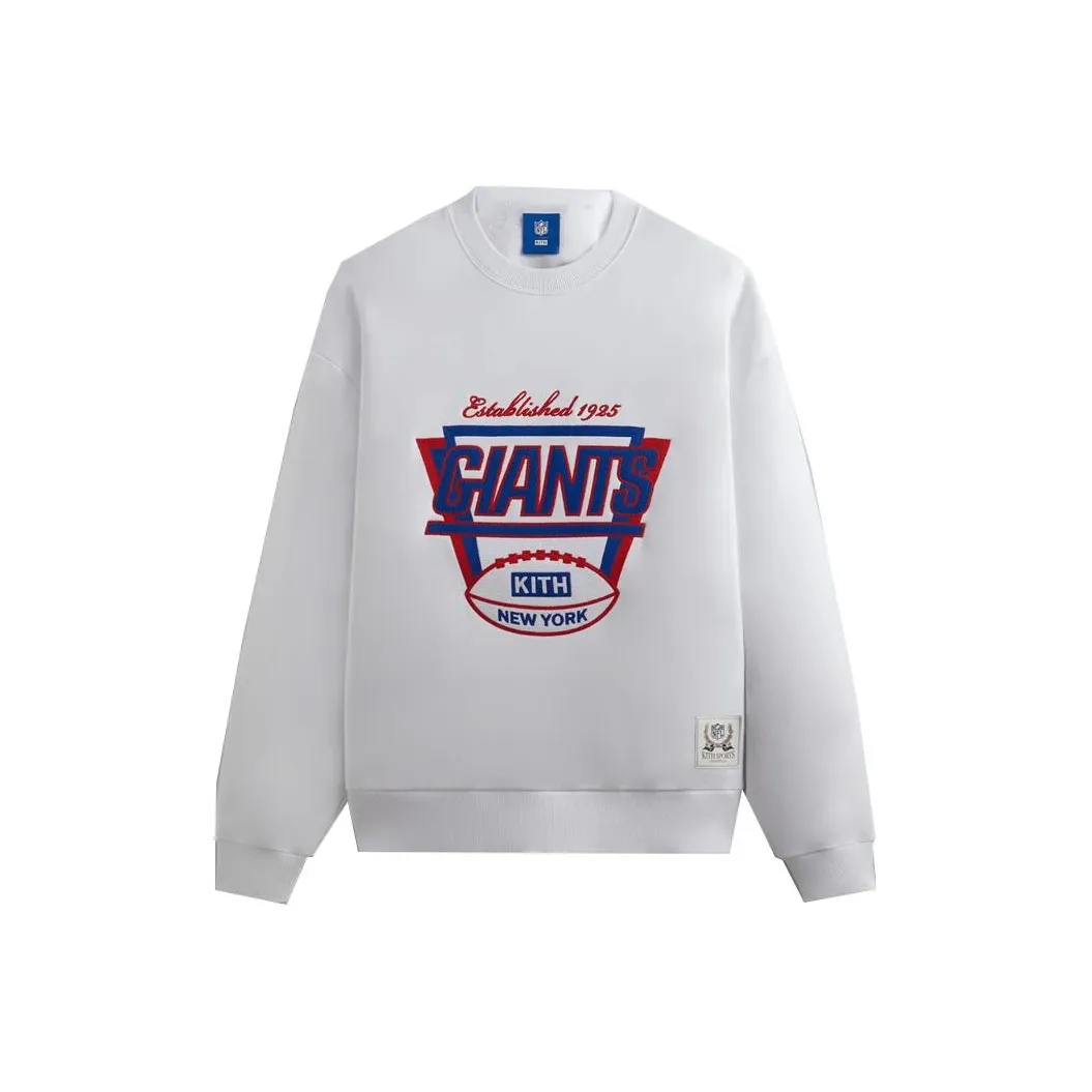 KITH Collaboration x NFL Giants 1925 Nelson Crewneck Толстовка Унисекс Белый