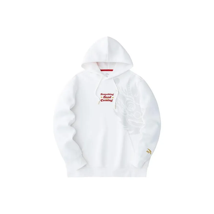 Anta Good Things Happen Sweatshirt Men's Papyrus White