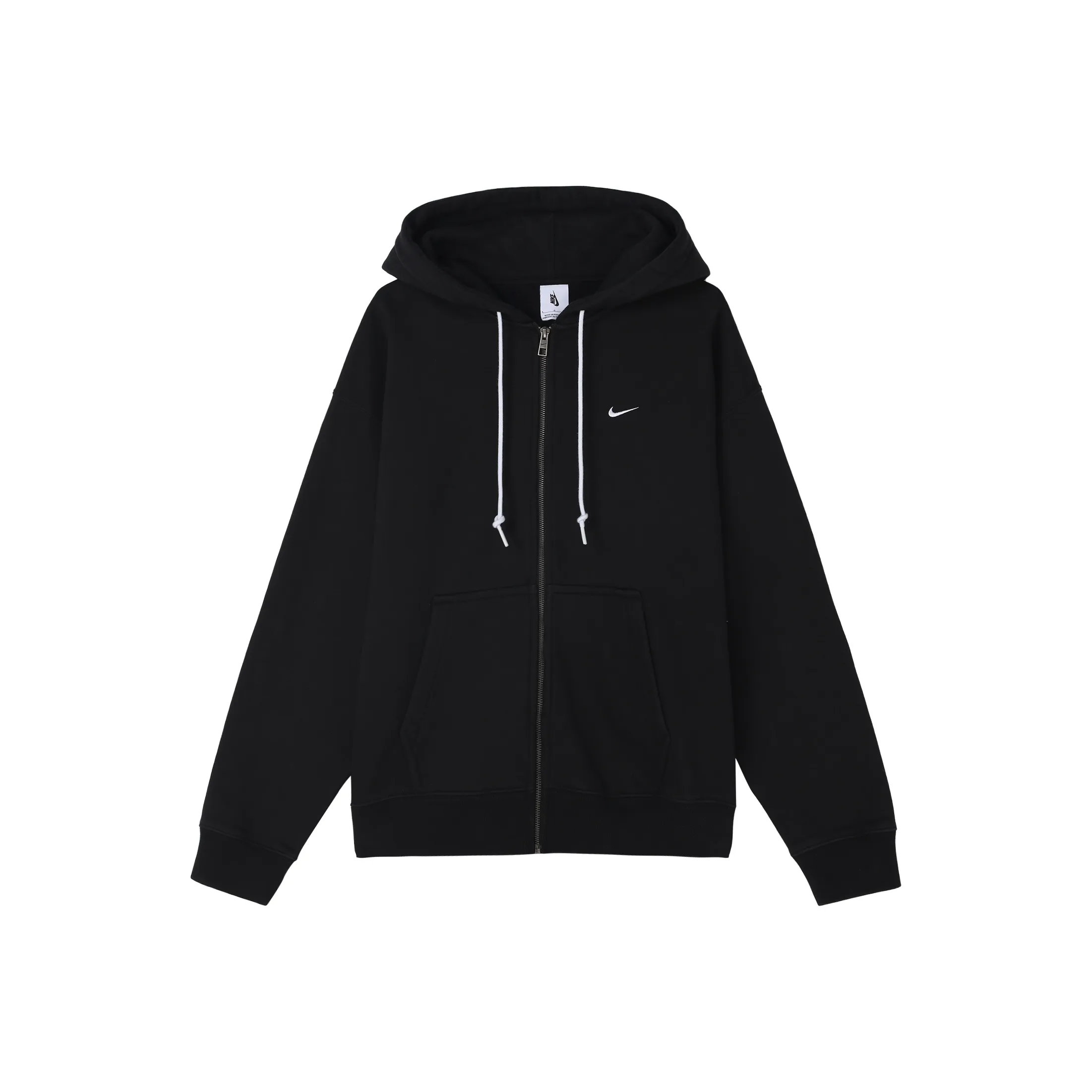 Nike Solo Swoosh Zip Up Drawstring Hoodie