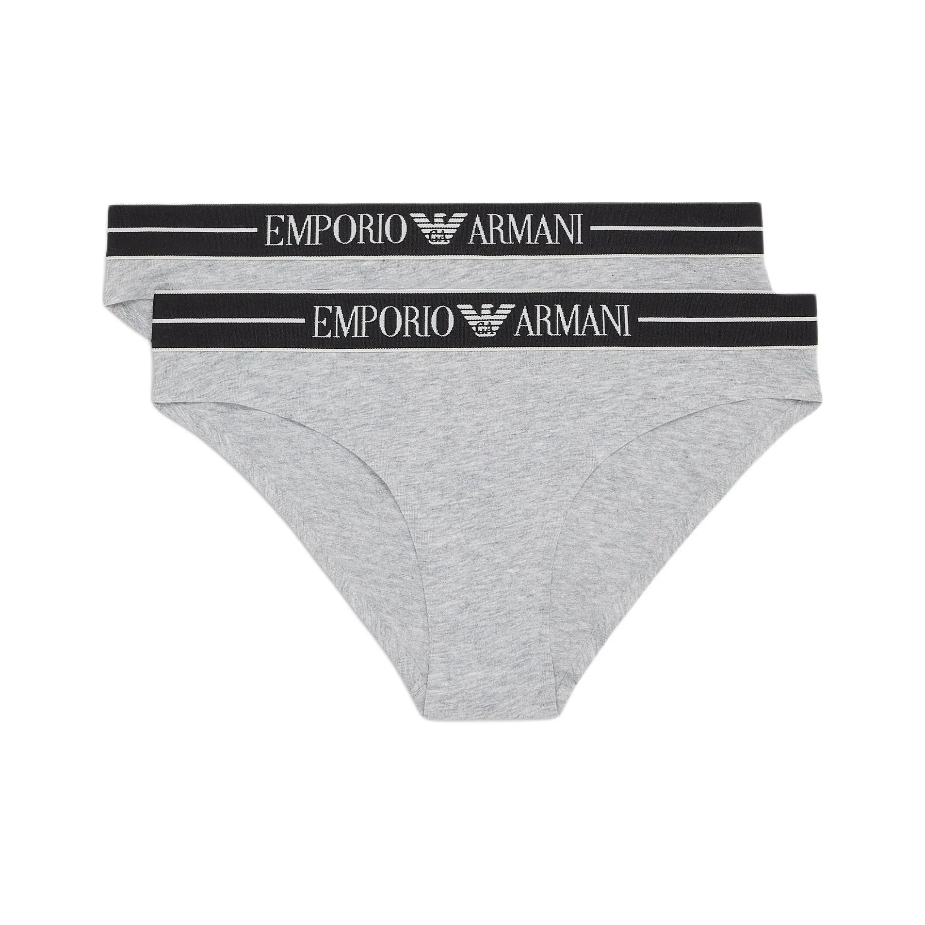 EMPORIO ARMANI Two pack Of Asv Organic cotton Briefs With Logo Waistband