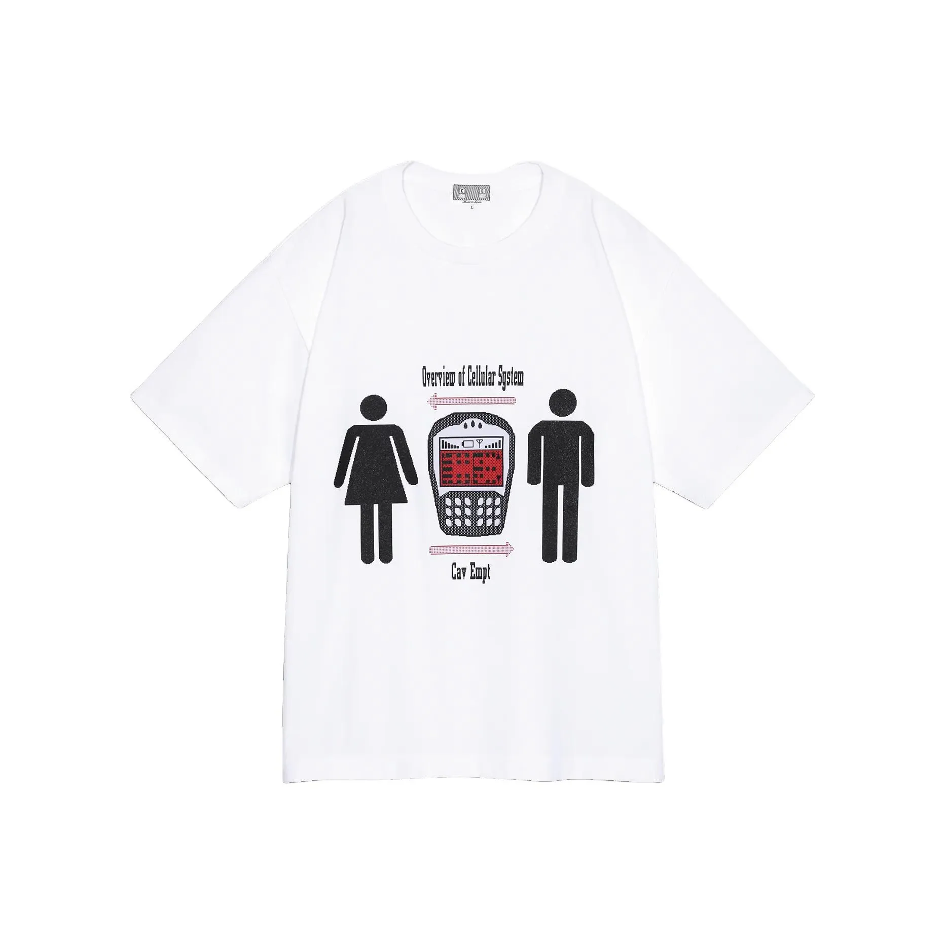 Cav Empt FW24 T-Shirt Унисекс Белый